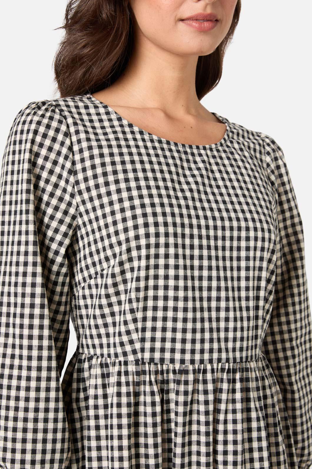 Renae Check Midi Dress