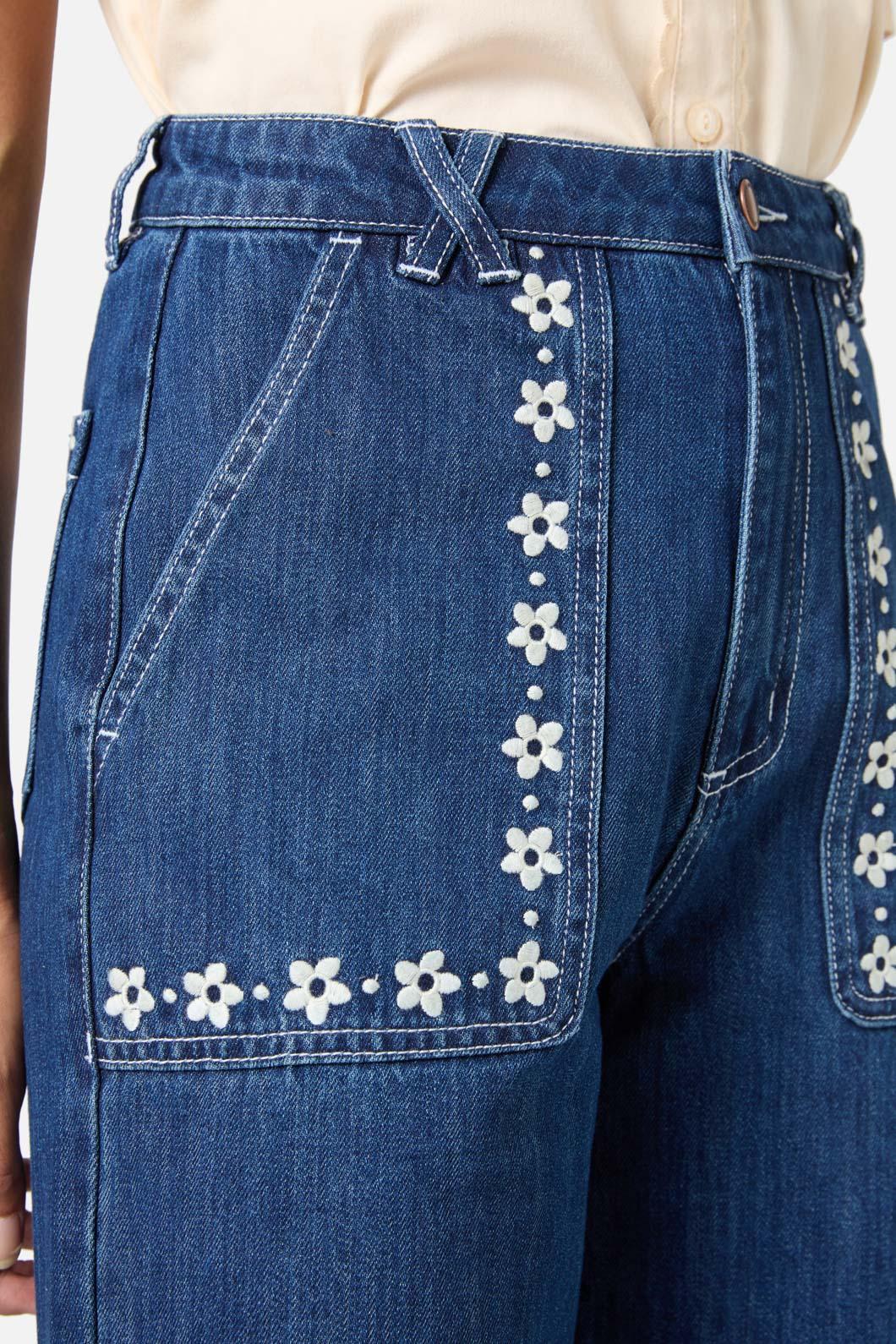 Meg Daisy Embroidered Jean