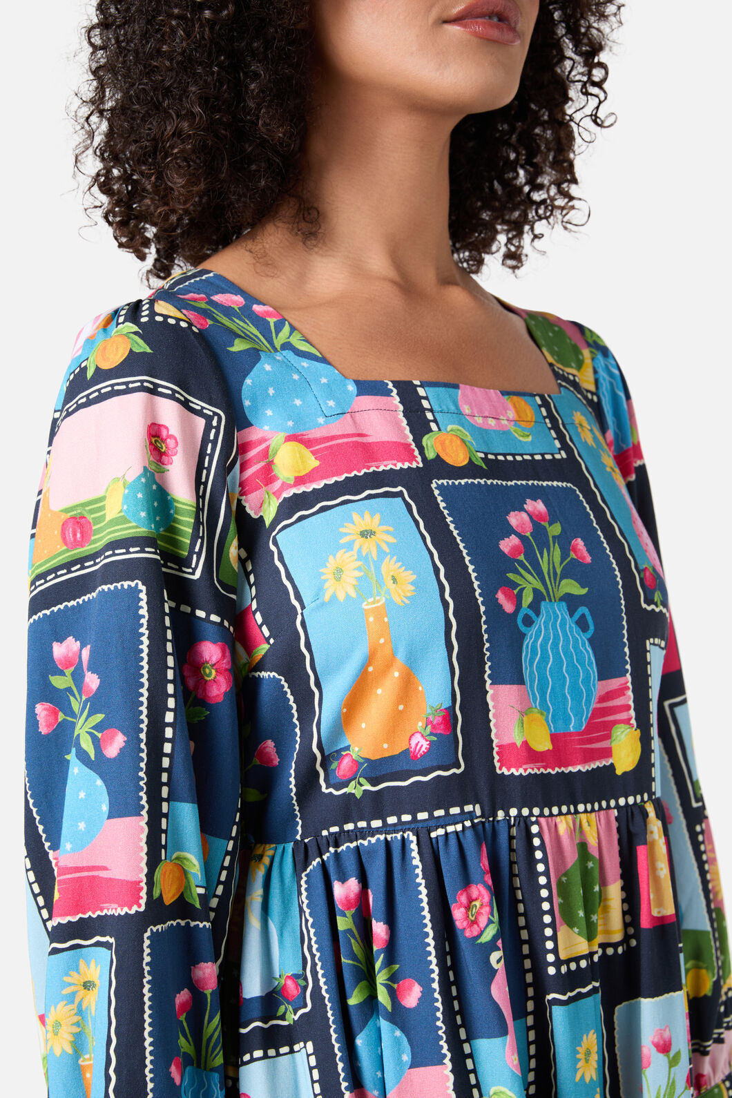 Flower Vases Mini Dress