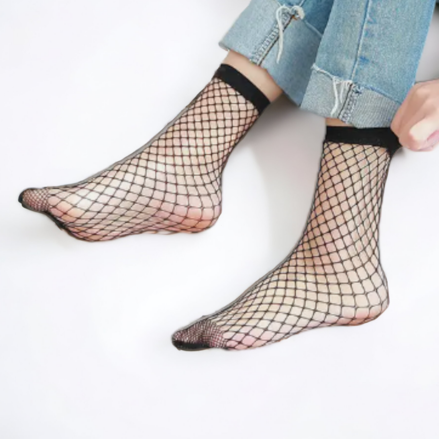 Fishy Fishnet Socks