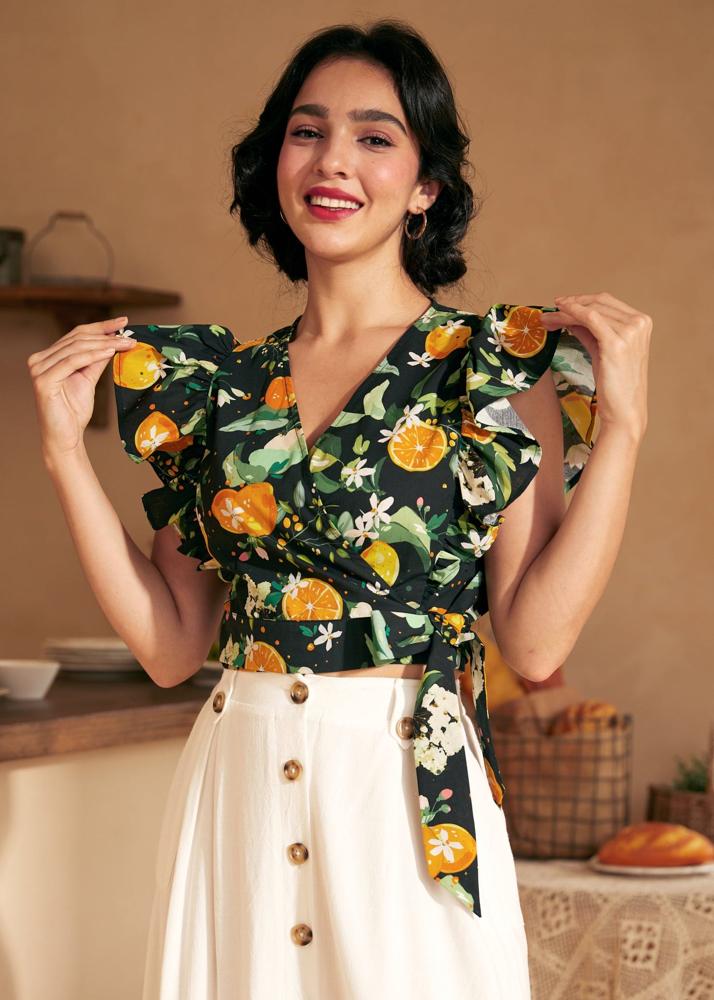 Wrapped in Ruffles Top