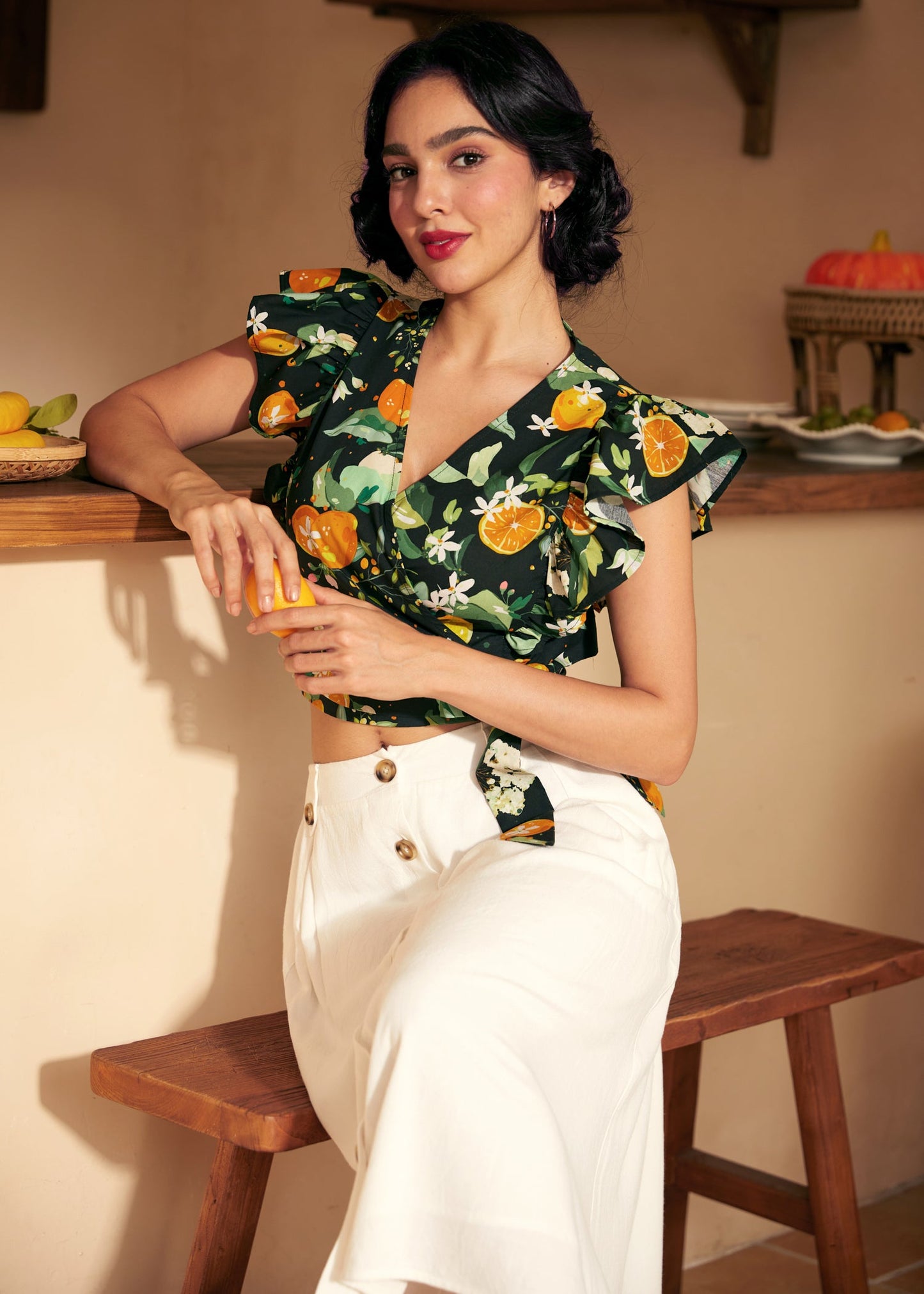 Wrapped in Ruffles Top