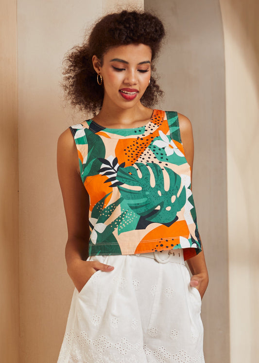 The Breezy Backdrop Top