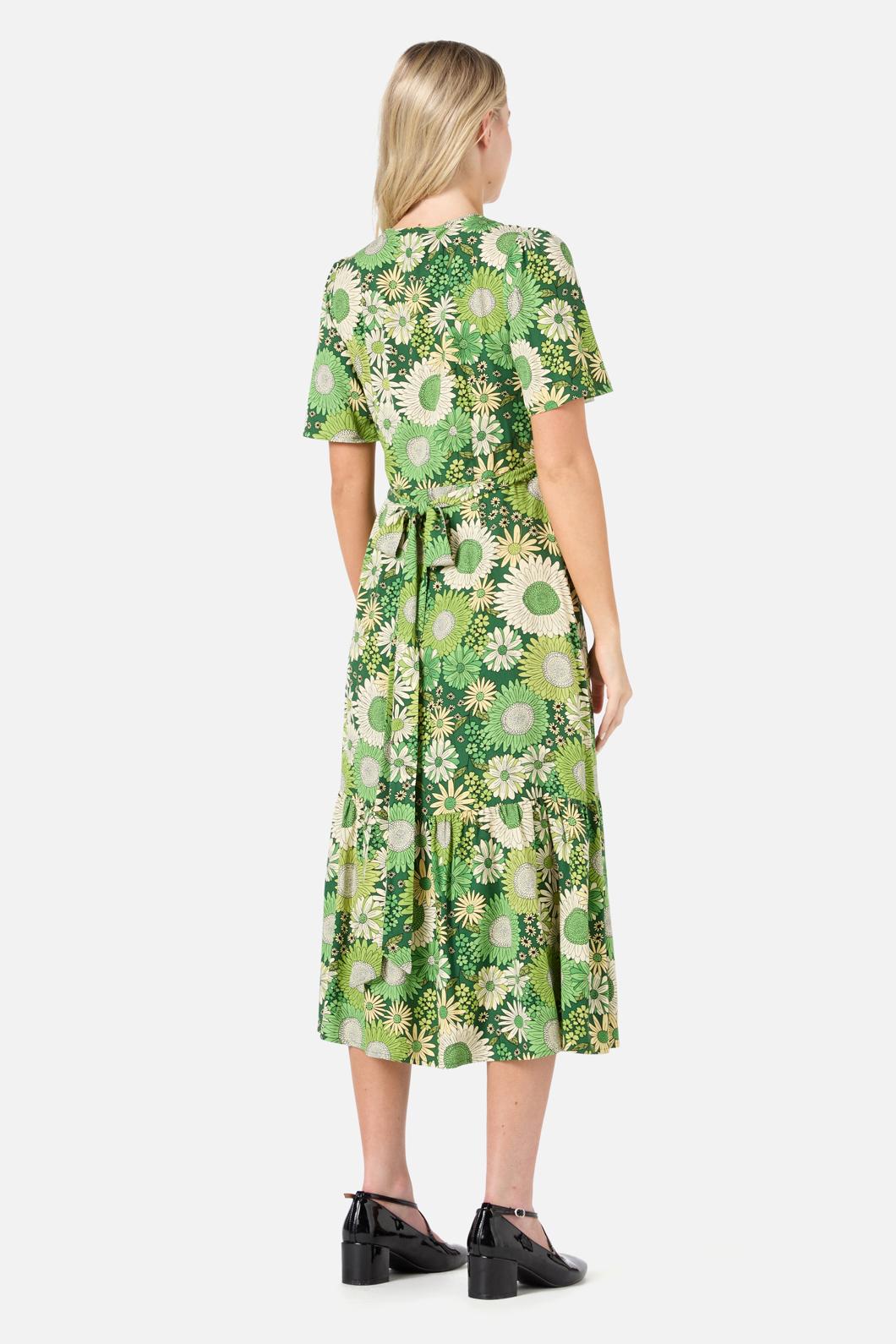 Viva Floral Midi Wrap Dress