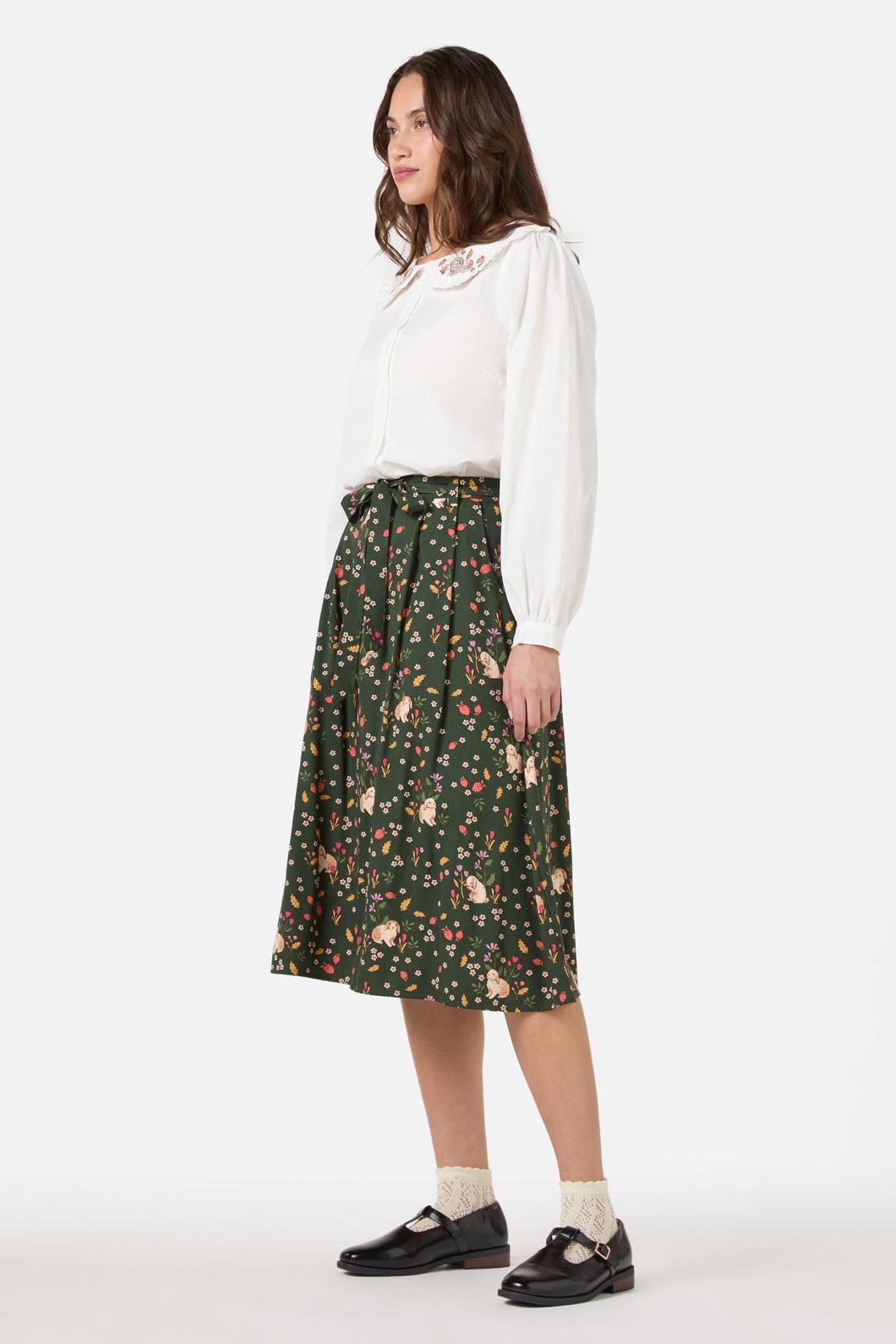 Rabbit Embroidered Blouse