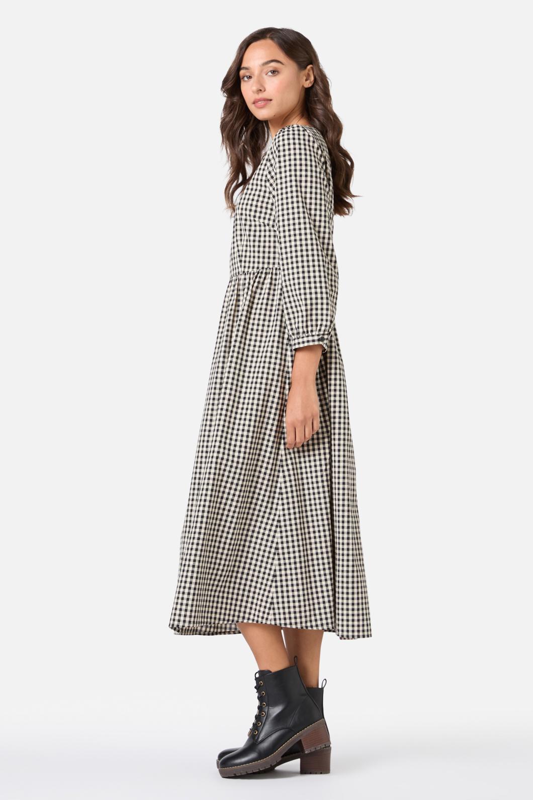 Renae Check Midi Dress