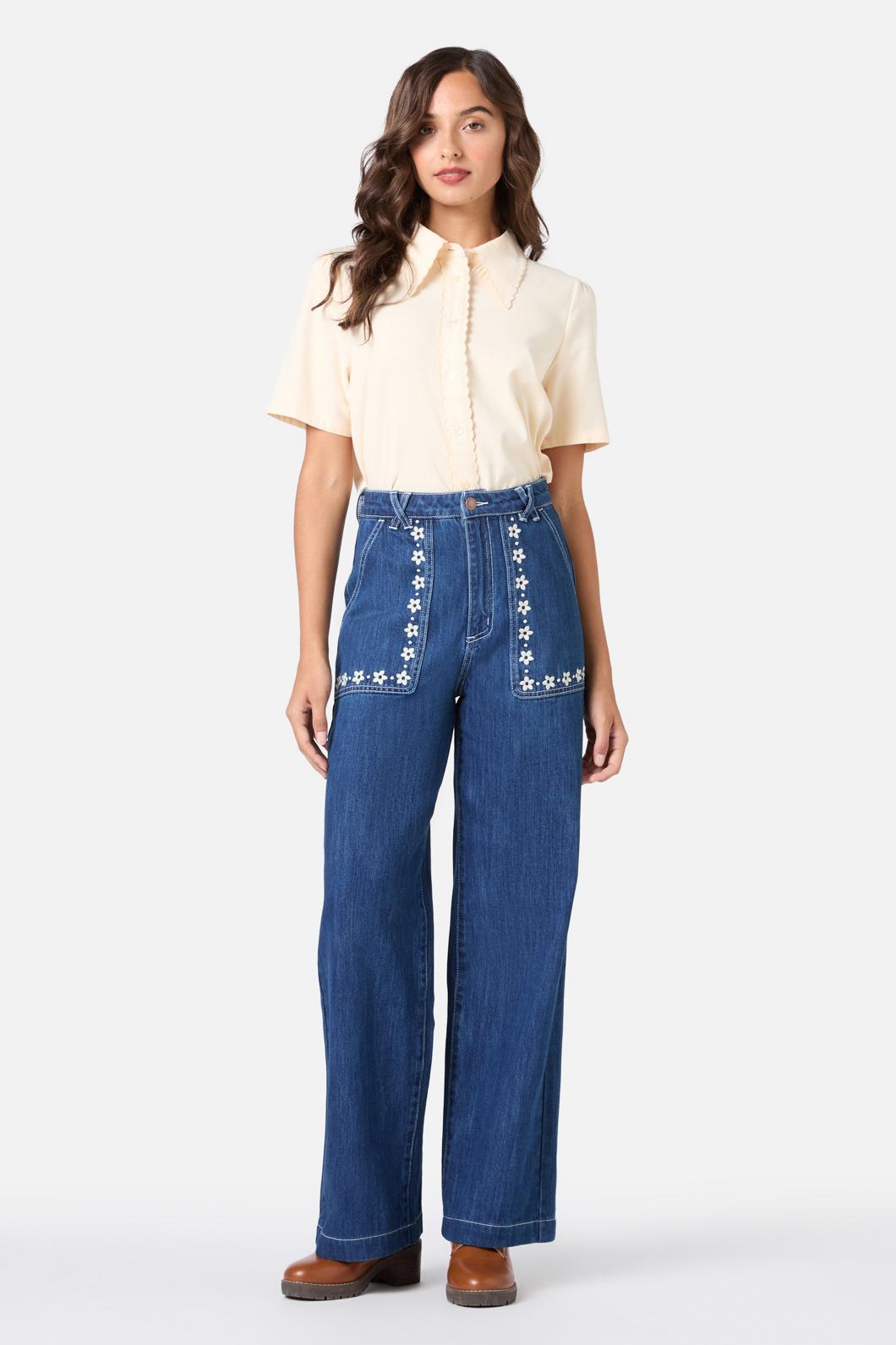Meg Daisy Embroidered Jean
