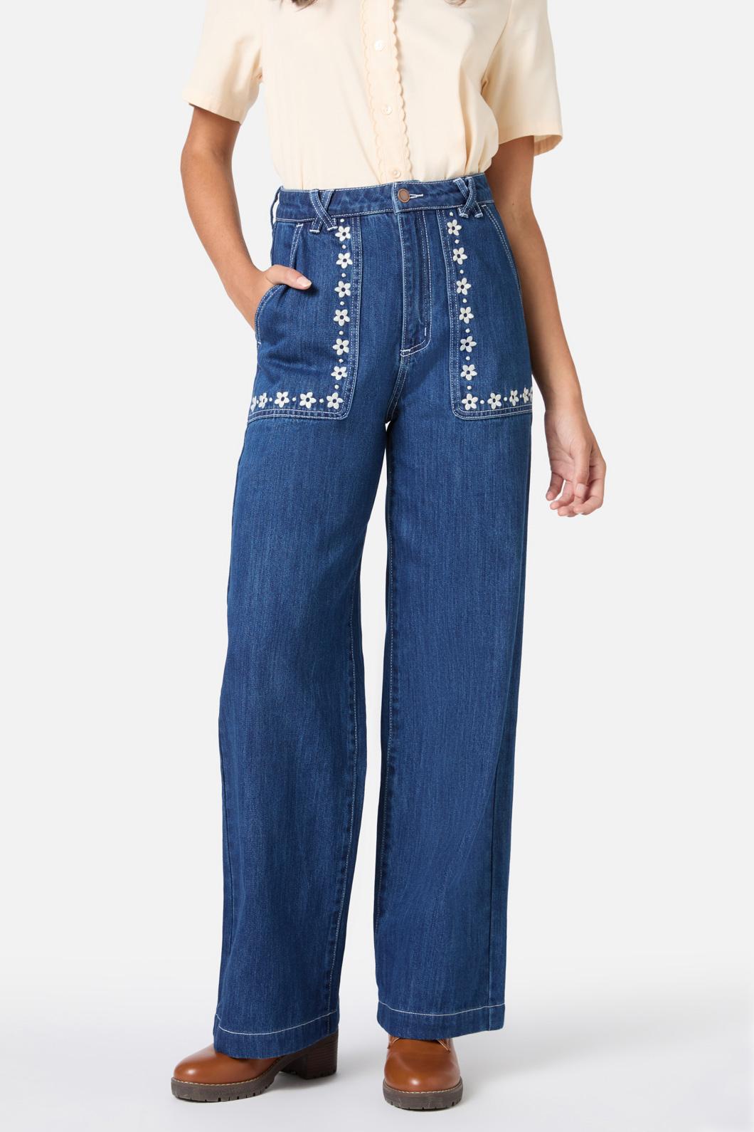 Meg Daisy Embroidered Jean