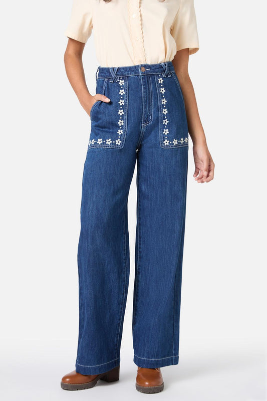 Meg Daisy Embroidered Jean