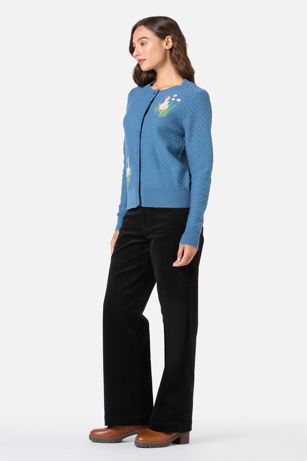 Goose Embroidered Cardigan