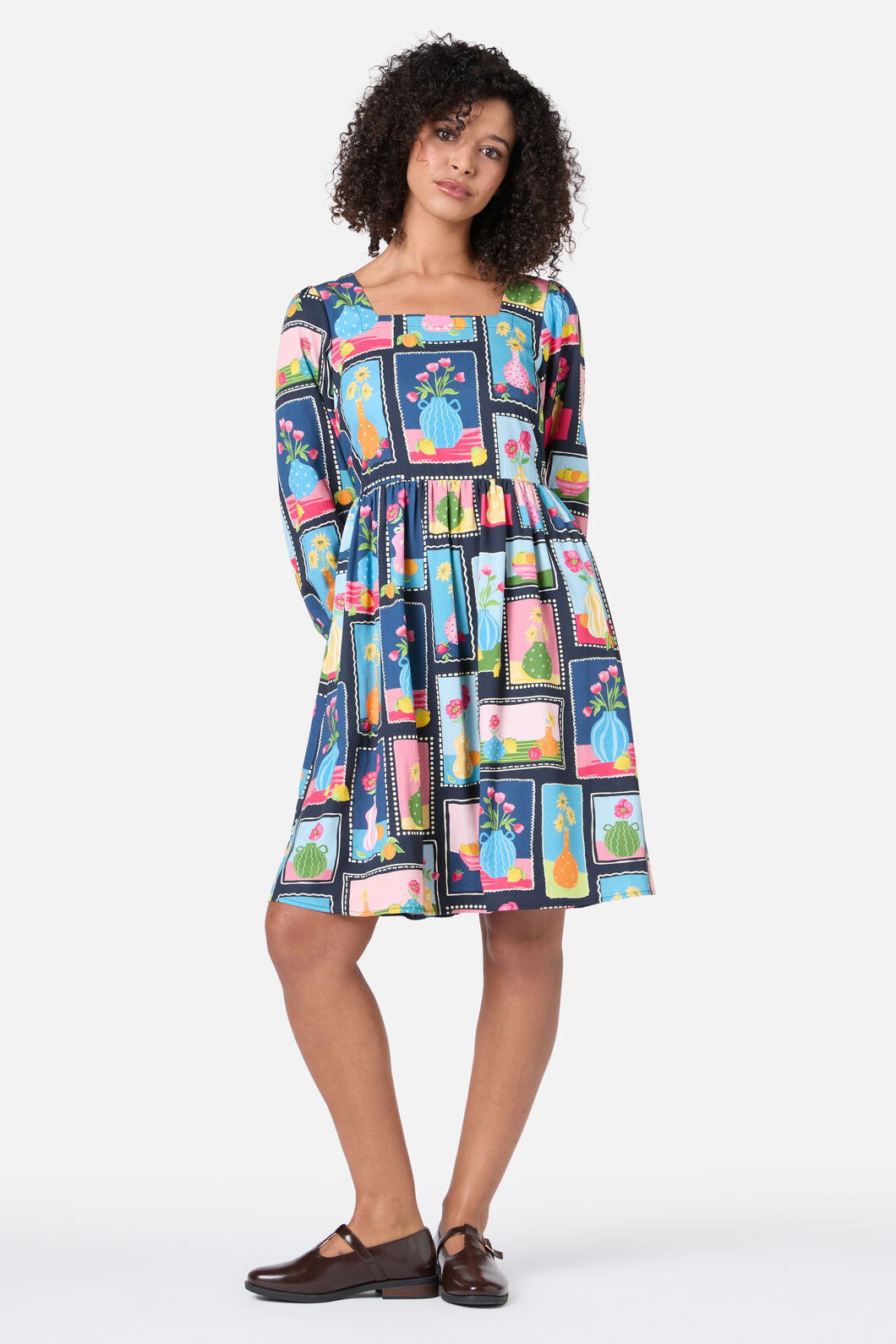 Flower Vases Mini Dress