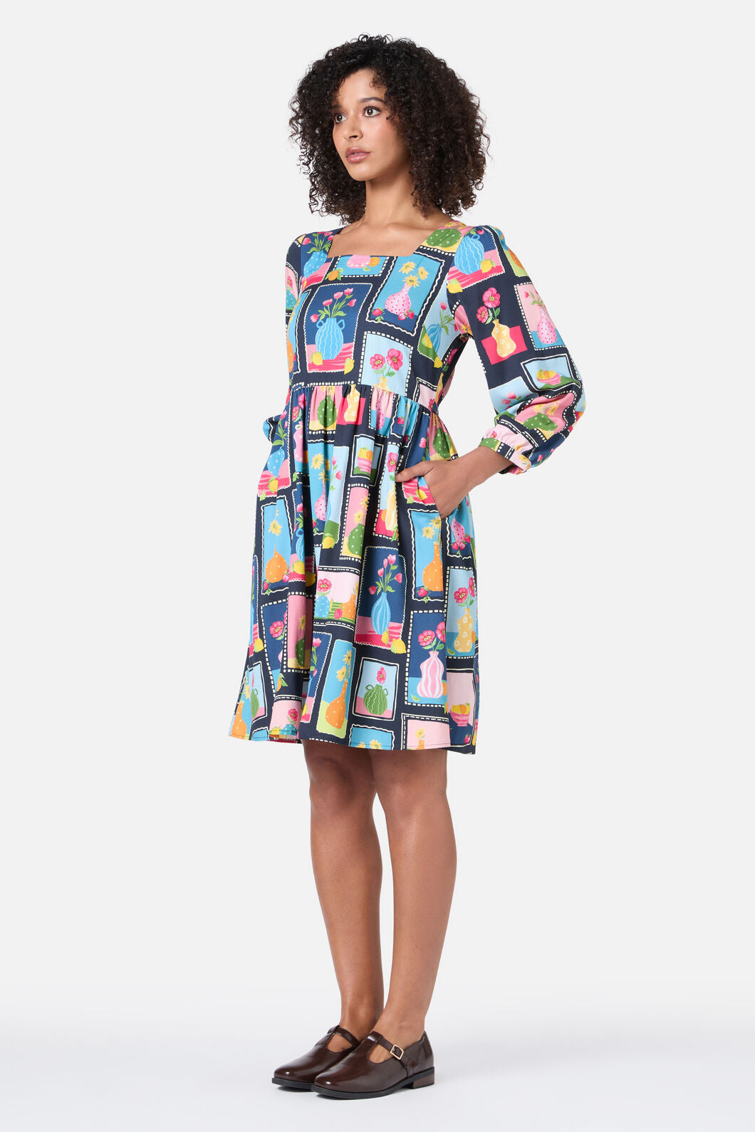 Flower Vases Mini Dress