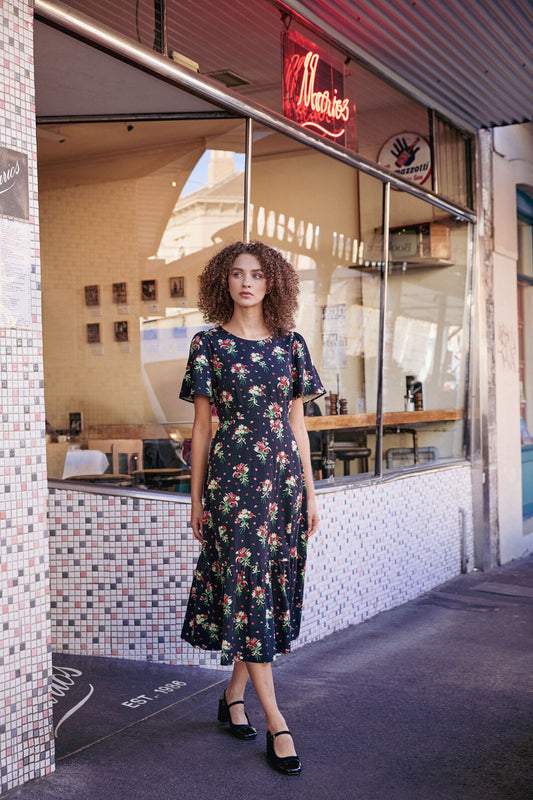 Lucia Floral Bow Dress