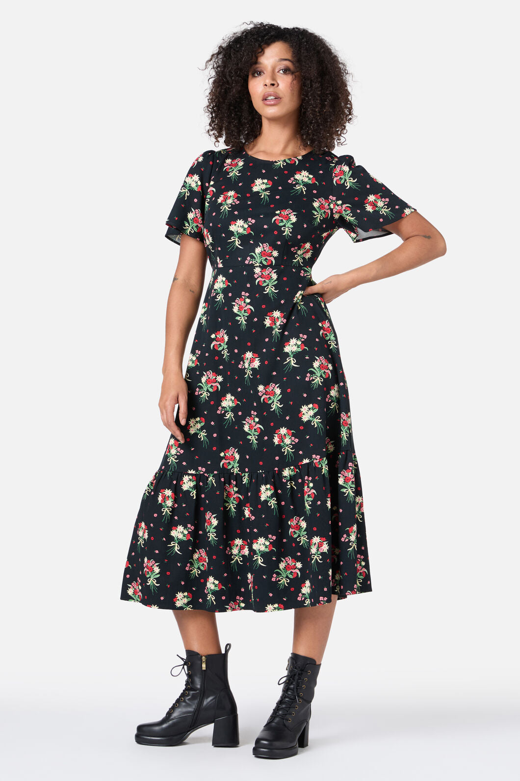 Lucia Floral Bow Dress