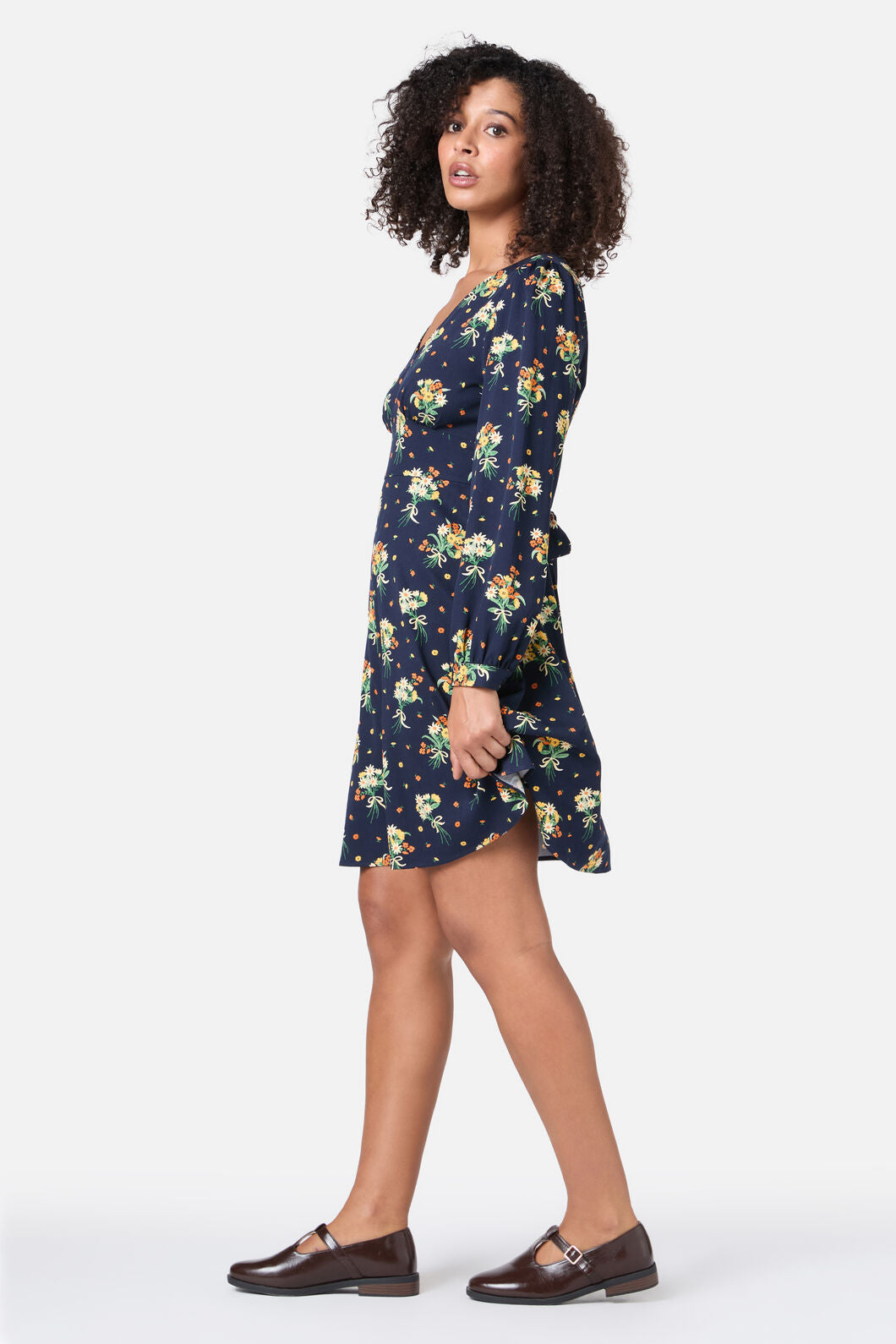 Lucia Floral Sleeved Dress
