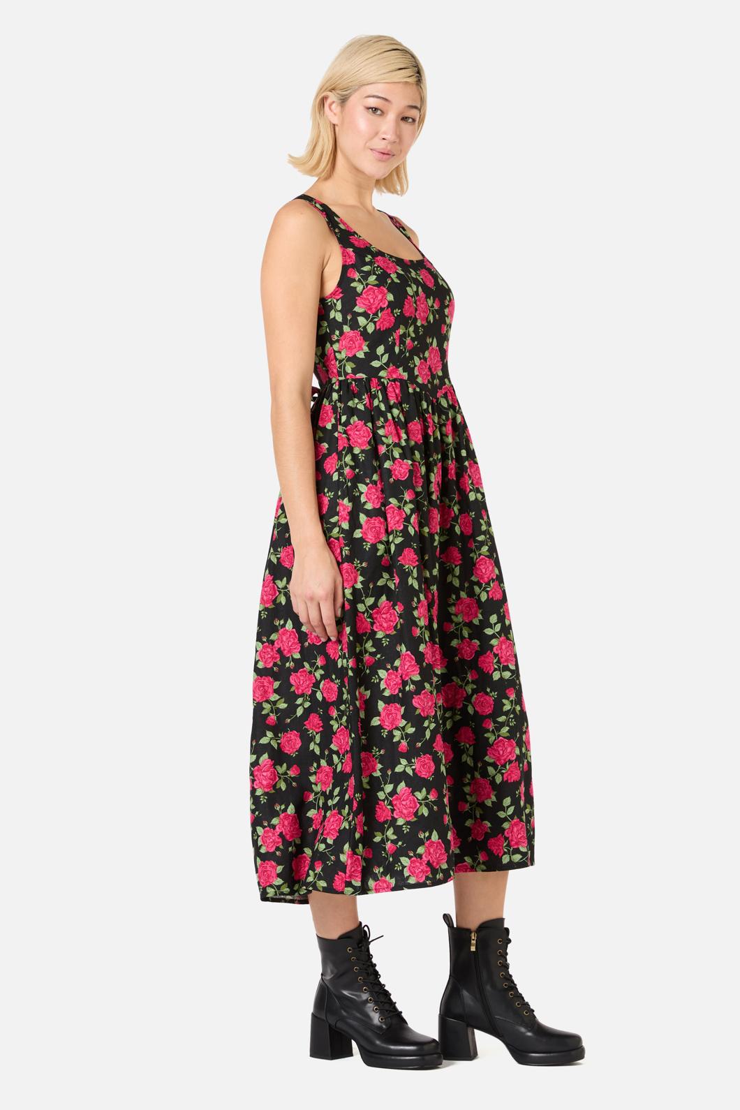 Winter Rose Midi Dress