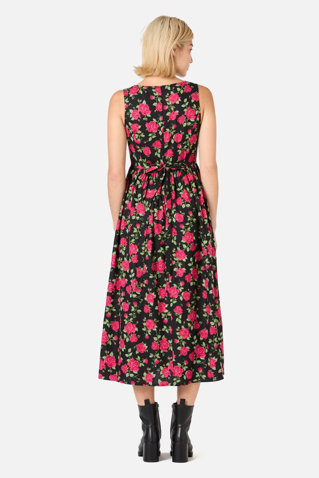Winter Rose Midi Dress
